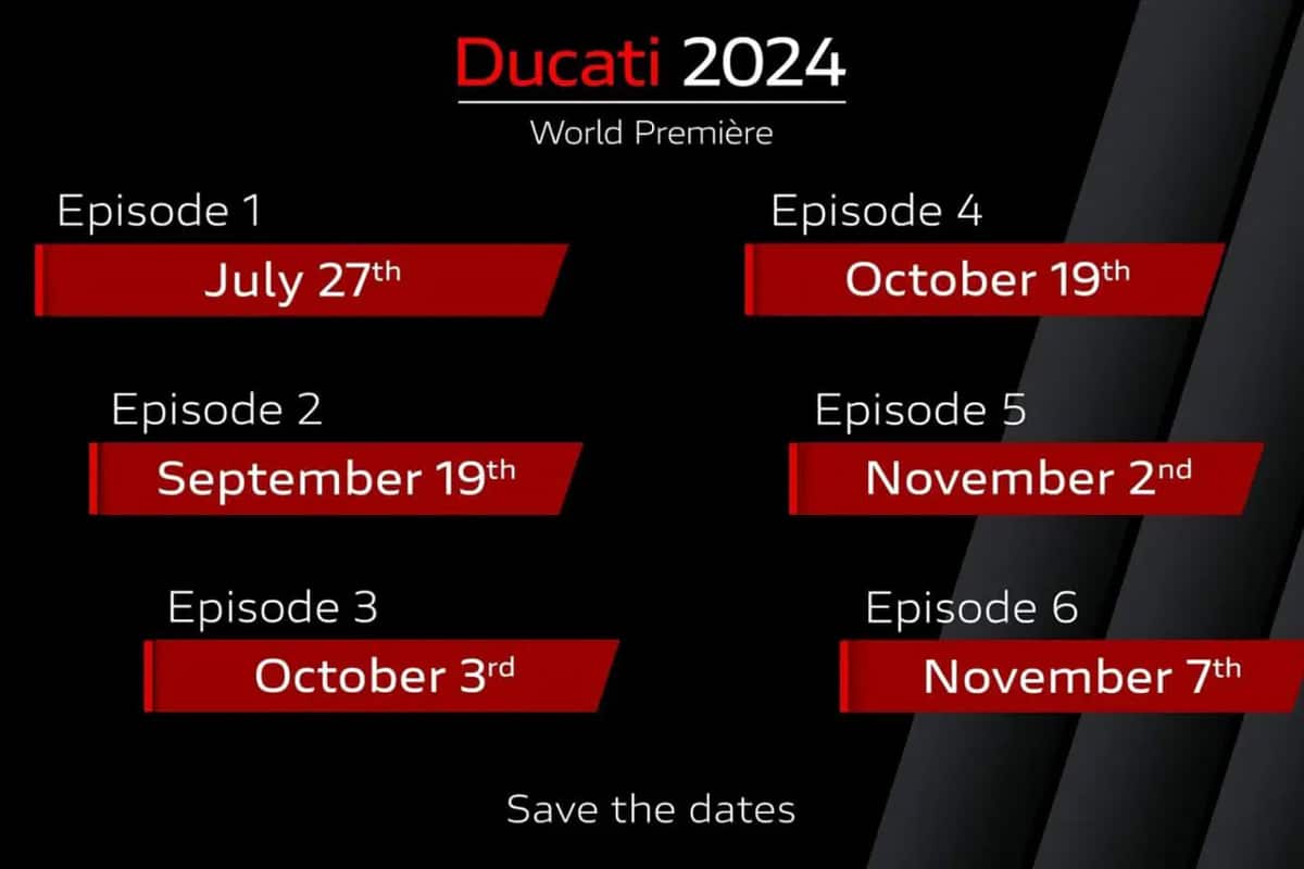 Ducati World Première Zes 2024 onthullingen in zes akten