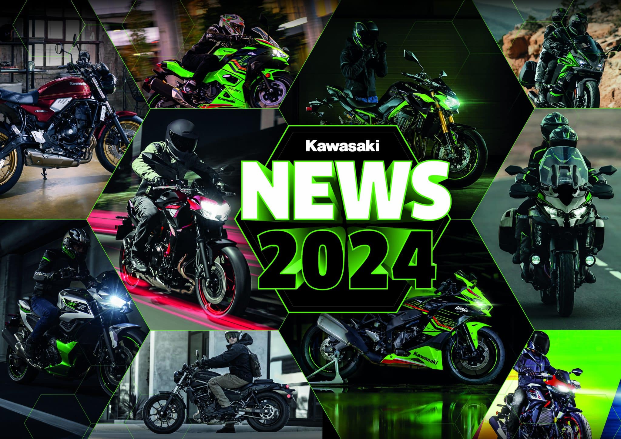 Maak kennis met Kawasaki's 2024 lineup in het Nieuws emagazine